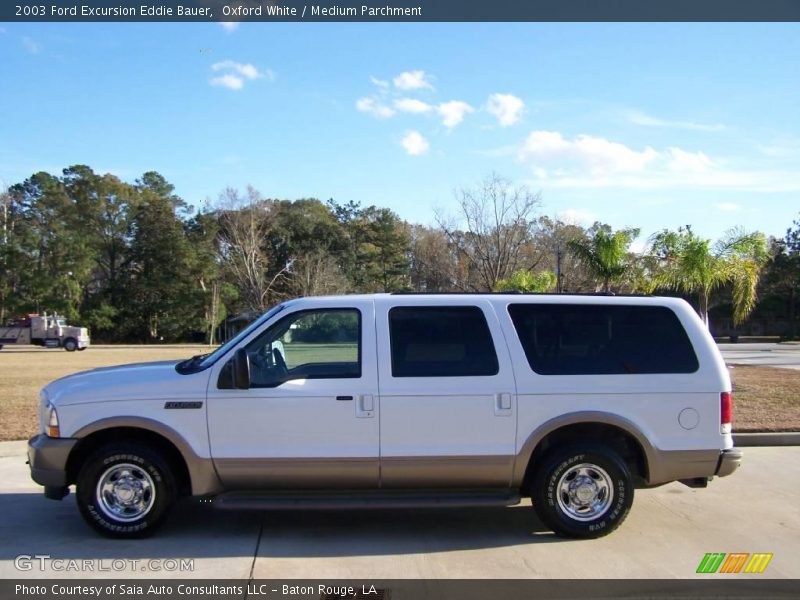 Oxford White / Medium Parchment 2003 Ford Excursion Eddie Bauer