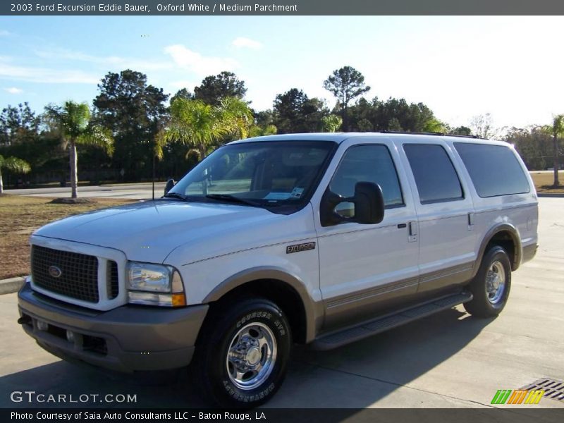 Oxford White / Medium Parchment 2003 Ford Excursion Eddie Bauer