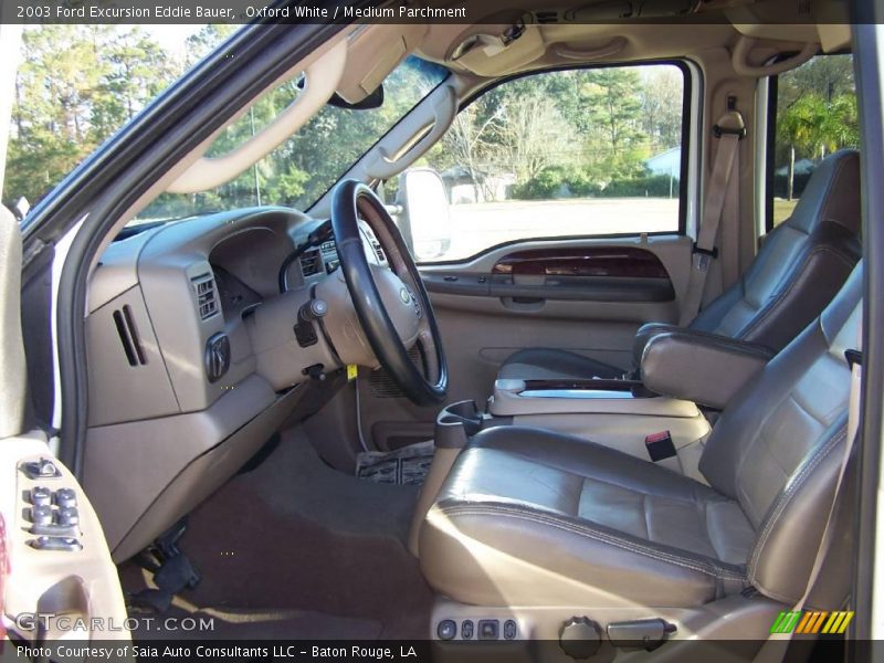 Oxford White / Medium Parchment 2003 Ford Excursion Eddie Bauer