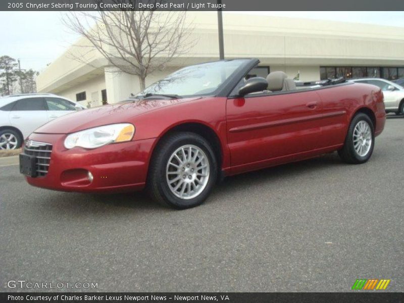 Deep Red Pearl / Light Taupe 2005 Chrysler Sebring Touring Convertible