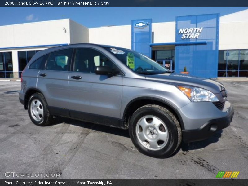 Whistler Silver Metallic / Gray 2008 Honda CR-V LX 4WD