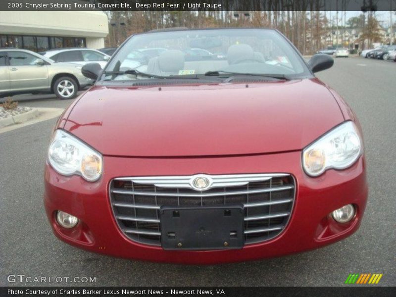 Deep Red Pearl / Light Taupe 2005 Chrysler Sebring Touring Convertible