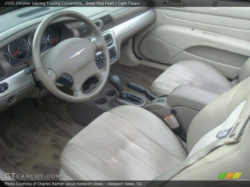 Deep Red Pearl / Light Taupe 2005 Chrysler Sebring Touring Convertible
