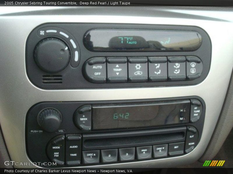 Deep Red Pearl / Light Taupe 2005 Chrysler Sebring Touring Convertible