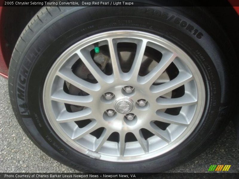 Deep Red Pearl / Light Taupe 2005 Chrysler Sebring Touring Convertible