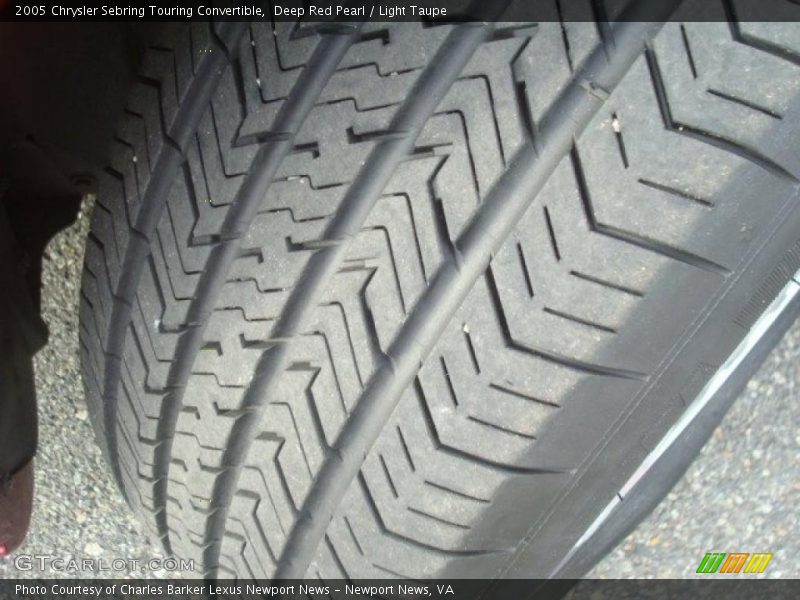 Deep Red Pearl / Light Taupe 2005 Chrysler Sebring Touring Convertible