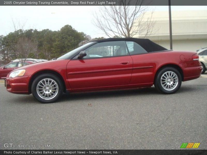 Deep Red Pearl / Light Taupe 2005 Chrysler Sebring Touring Convertible