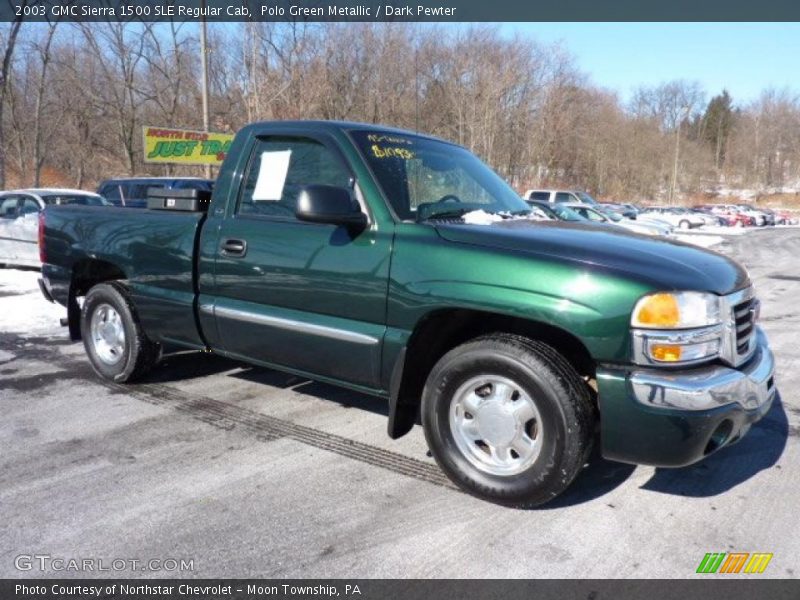  2003 Sierra 1500 SLE Regular Cab Polo Green Metallic