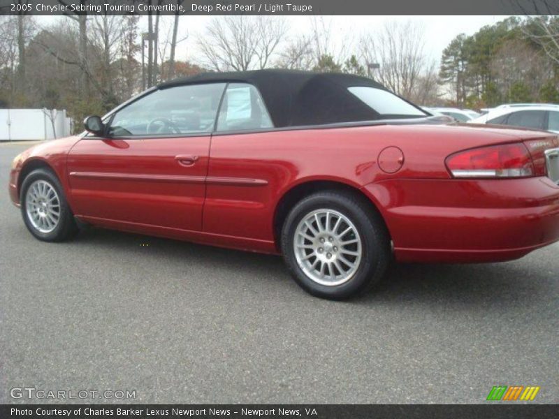 Deep Red Pearl / Light Taupe 2005 Chrysler Sebring Touring Convertible