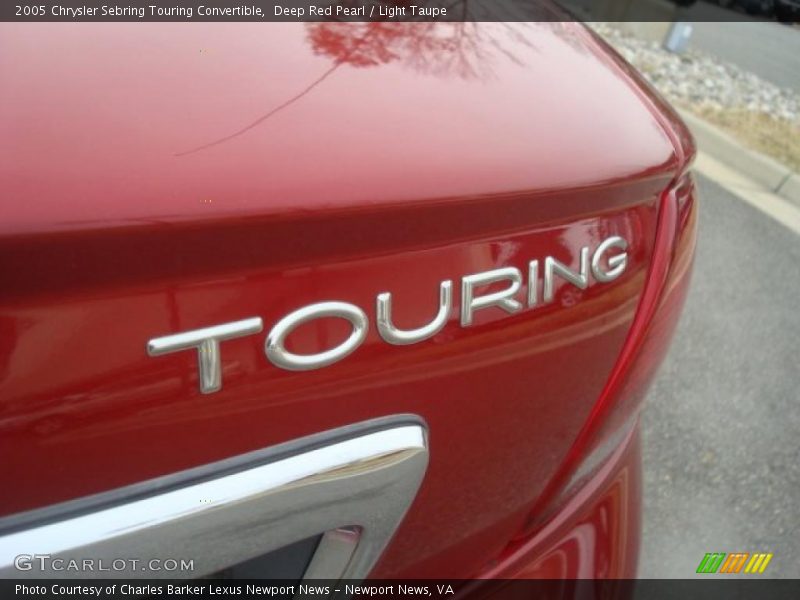 Deep Red Pearl / Light Taupe 2005 Chrysler Sebring Touring Convertible