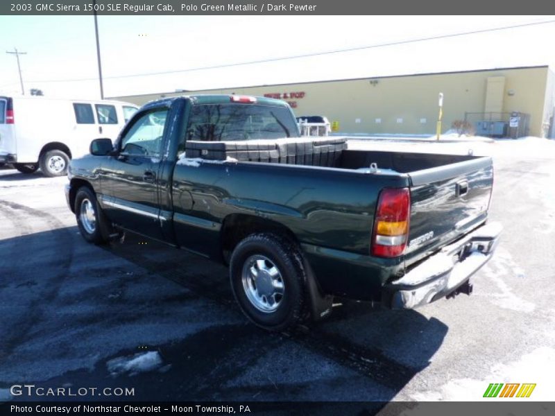 Polo Green Metallic / Dark Pewter 2003 GMC Sierra 1500 SLE Regular Cab