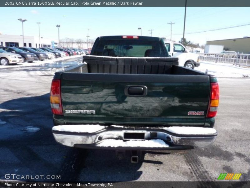 Polo Green Metallic / Dark Pewter 2003 GMC Sierra 1500 SLE Regular Cab