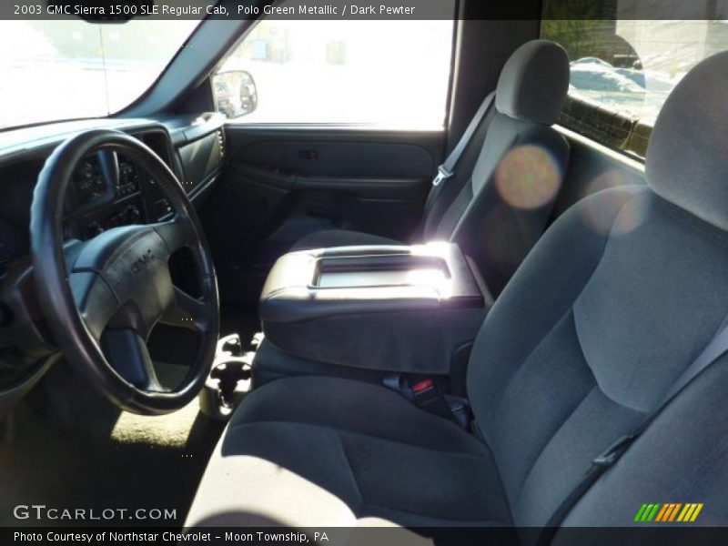 Polo Green Metallic / Dark Pewter 2003 GMC Sierra 1500 SLE Regular Cab