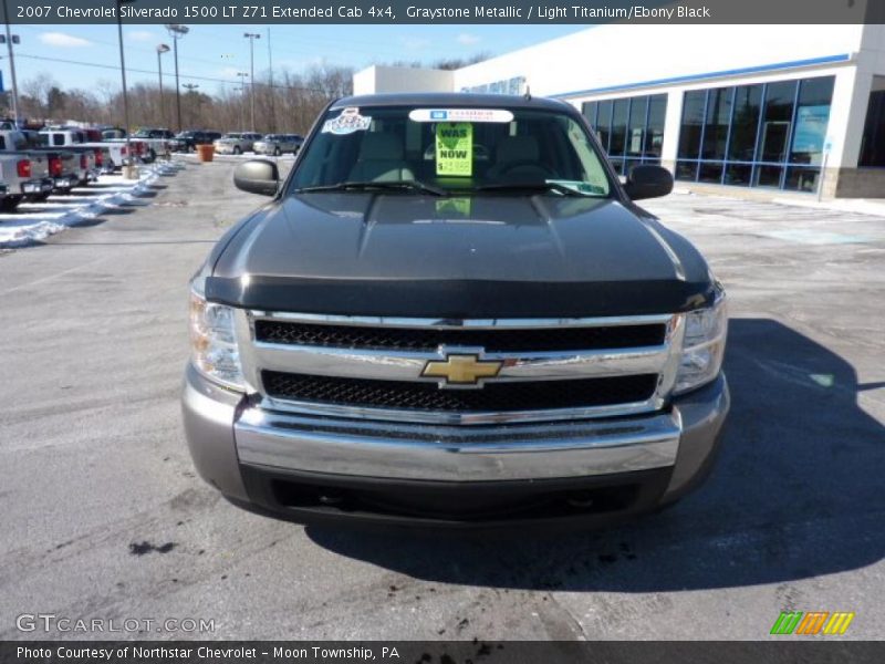 Graystone Metallic / Light Titanium/Ebony Black 2007 Chevrolet Silverado 1500 LT Z71 Extended Cab 4x4