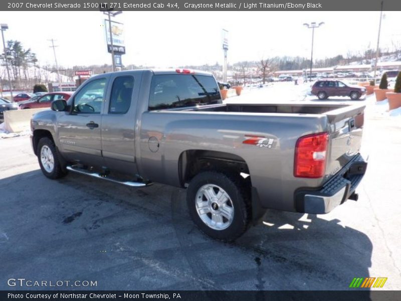 Graystone Metallic / Light Titanium/Ebony Black 2007 Chevrolet Silverado 1500 LT Z71 Extended Cab 4x4