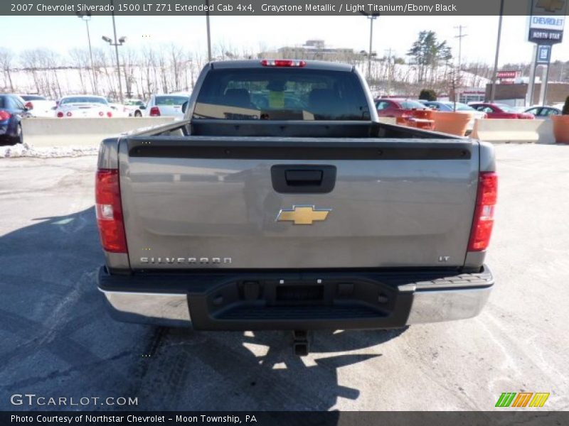 Graystone Metallic / Light Titanium/Ebony Black 2007 Chevrolet Silverado 1500 LT Z71 Extended Cab 4x4