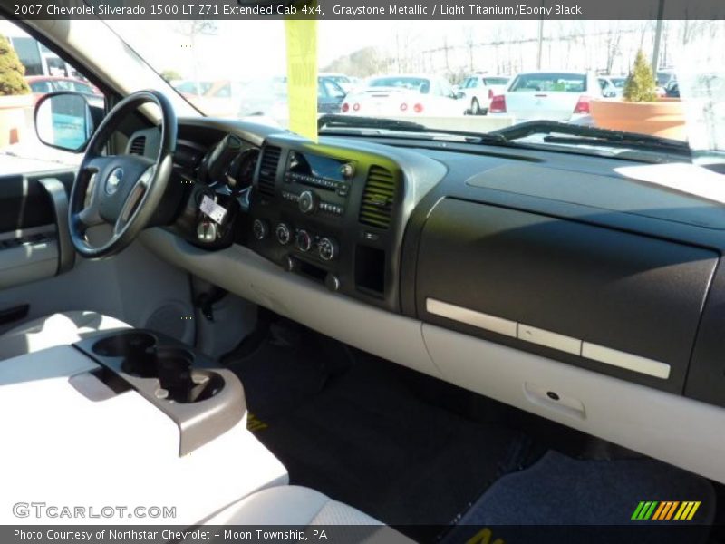 Graystone Metallic / Light Titanium/Ebony Black 2007 Chevrolet Silverado 1500 LT Z71 Extended Cab 4x4