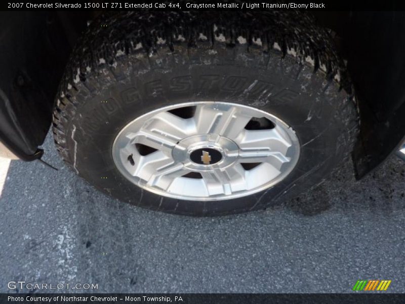 Graystone Metallic / Light Titanium/Ebony Black 2007 Chevrolet Silverado 1500 LT Z71 Extended Cab 4x4