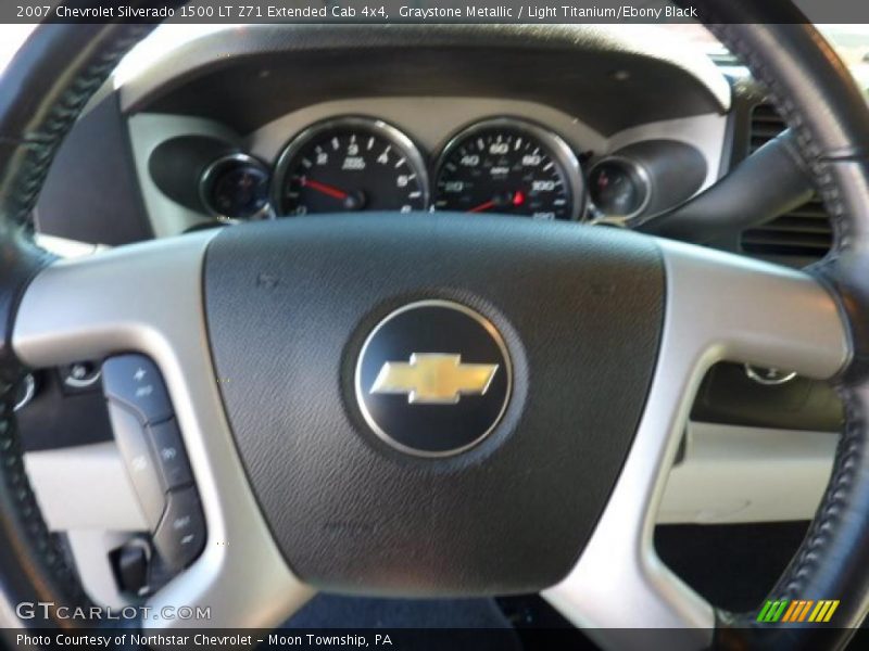 Graystone Metallic / Light Titanium/Ebony Black 2007 Chevrolet Silverado 1500 LT Z71 Extended Cab 4x4