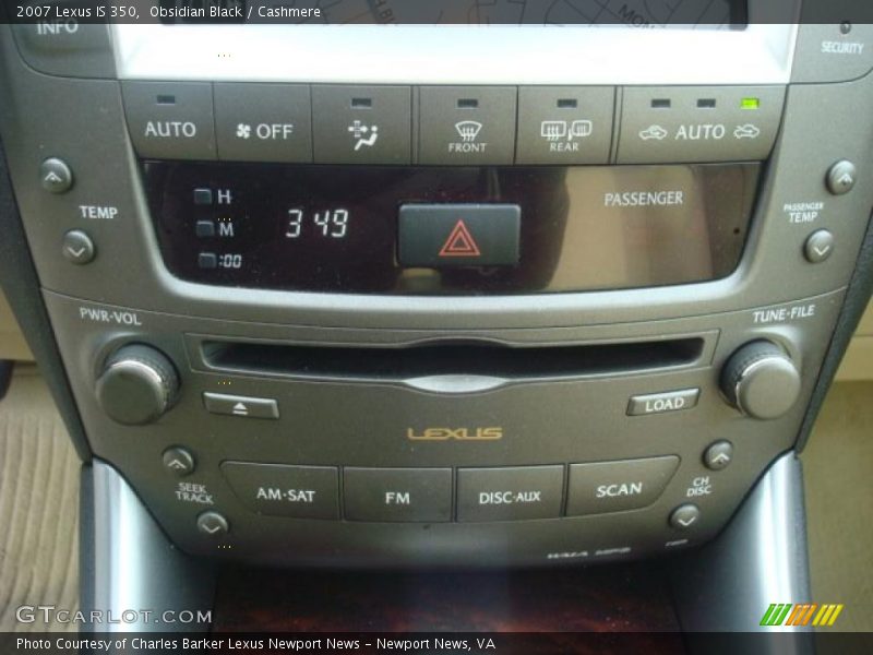 Obsidian Black / Cashmere 2007 Lexus IS 350