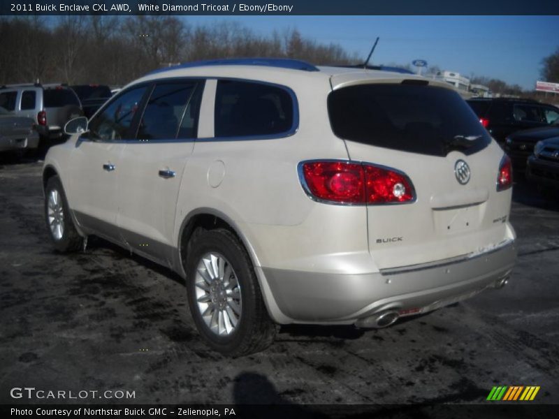 White Diamond Tricoat / Ebony/Ebony 2011 Buick Enclave CXL AWD