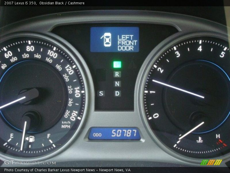 Obsidian Black / Cashmere 2007 Lexus IS 350