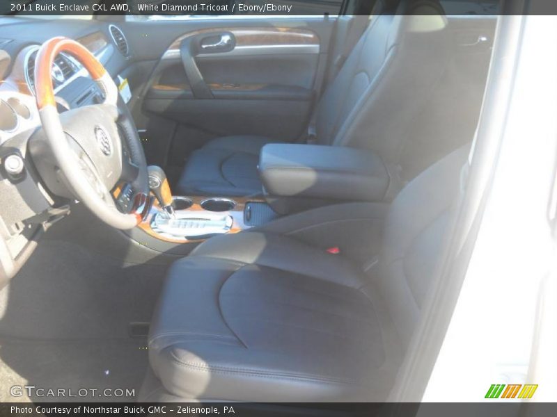 White Diamond Tricoat / Ebony/Ebony 2011 Buick Enclave CXL AWD