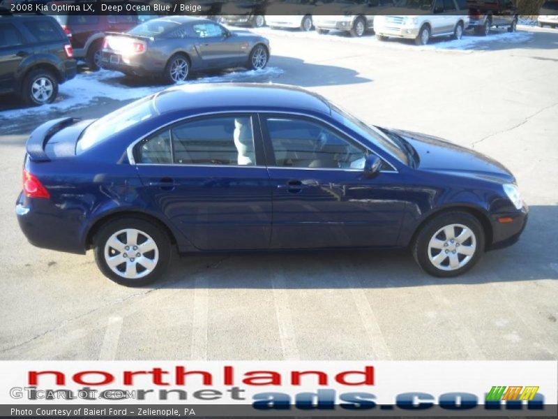Deep Ocean Blue / Beige 2008 Kia Optima LX