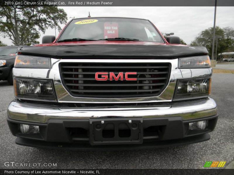 Fire Red / Medium Pewter 2009 GMC Canyon SLE Regular Cab