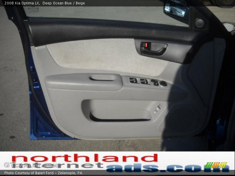 Deep Ocean Blue / Beige 2008 Kia Optima LX
