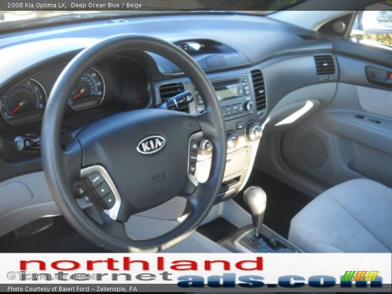 Deep Ocean Blue / Beige 2008 Kia Optima LX