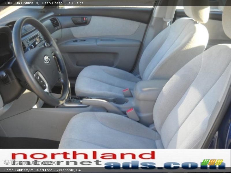 Deep Ocean Blue / Beige 2008 Kia Optima LX