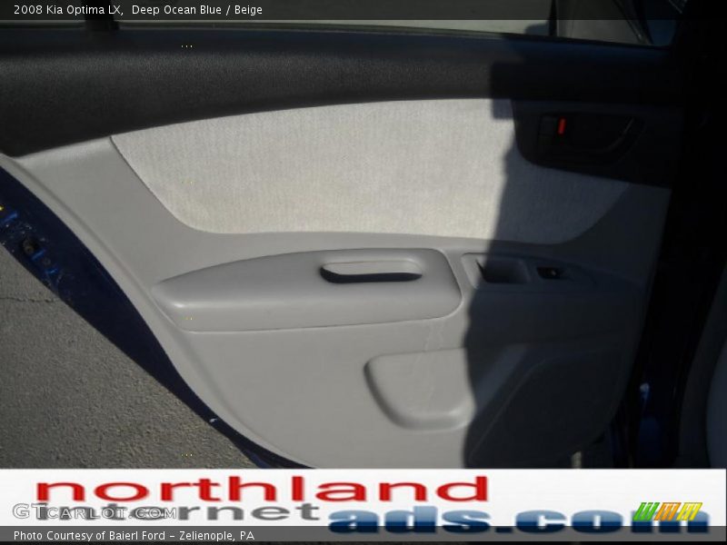 Deep Ocean Blue / Beige 2008 Kia Optima LX