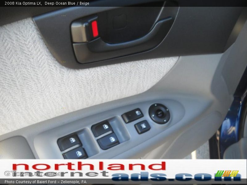 Deep Ocean Blue / Beige 2008 Kia Optima LX
