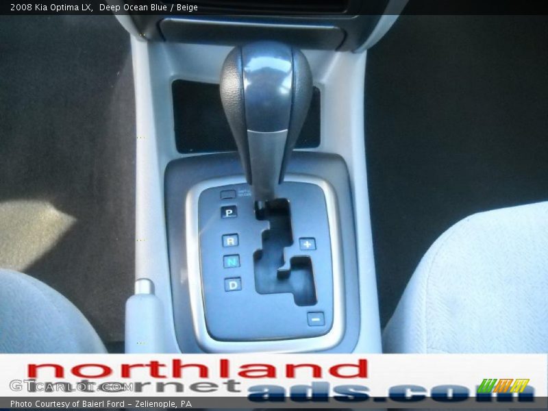 Deep Ocean Blue / Beige 2008 Kia Optima LX
