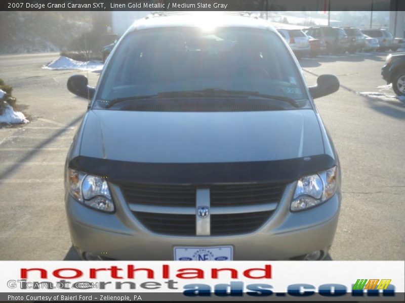 Linen Gold Metallic / Medium Slate Gray 2007 Dodge Grand Caravan SXT