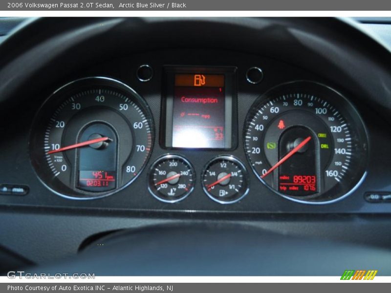 Arctic Blue Silver / Black 2006 Volkswagen Passat 2.0T Sedan