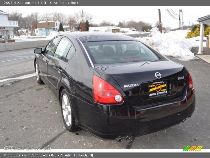Onyx Black / Black 2004 Nissan Maxima 3.5 SE