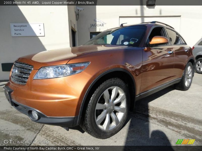 Liquid Copper Metallic / Brick/Black 2003 Infiniti FX 45 AWD