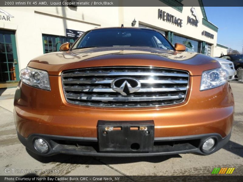 Liquid Copper Metallic / Brick/Black 2003 Infiniti FX 45 AWD