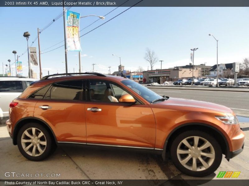 Liquid Copper Metallic / Brick/Black 2003 Infiniti FX 45 AWD