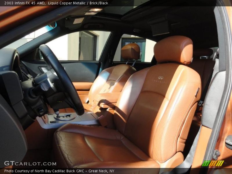 Liquid Copper Metallic / Brick/Black 2003 Infiniti FX 45 AWD