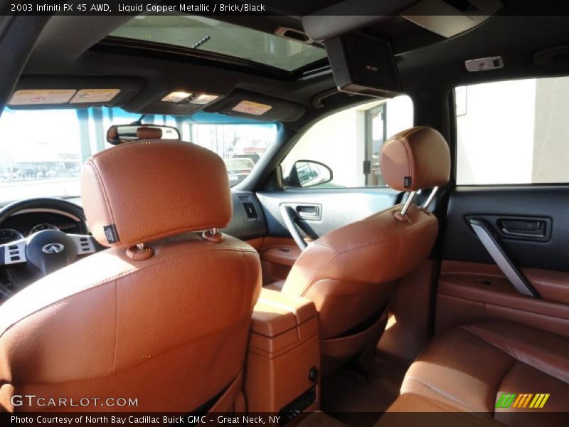 Liquid Copper Metallic / Brick/Black 2003 Infiniti FX 45 AWD