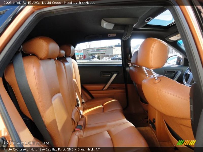 Liquid Copper Metallic / Brick/Black 2003 Infiniti FX 45 AWD