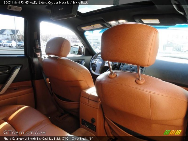 Liquid Copper Metallic / Brick/Black 2003 Infiniti FX 45 AWD