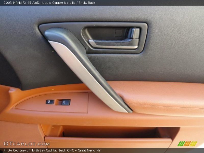 Liquid Copper Metallic / Brick/Black 2003 Infiniti FX 45 AWD