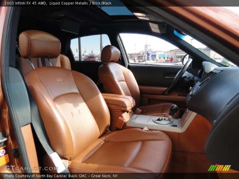 Liquid Copper Metallic / Brick/Black 2003 Infiniti FX 45 AWD