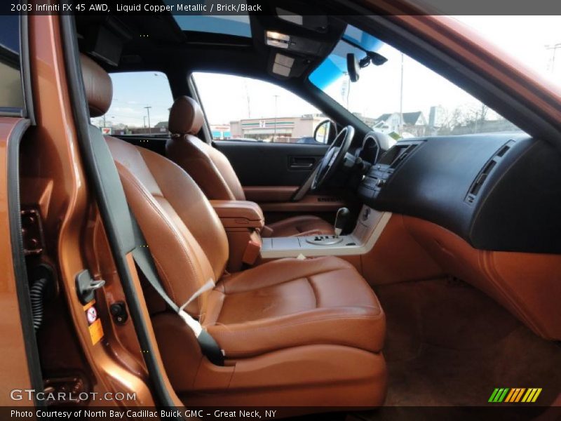 Liquid Copper Metallic / Brick/Black 2003 Infiniti FX 45 AWD