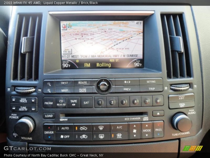 Liquid Copper Metallic / Brick/Black 2003 Infiniti FX 45 AWD