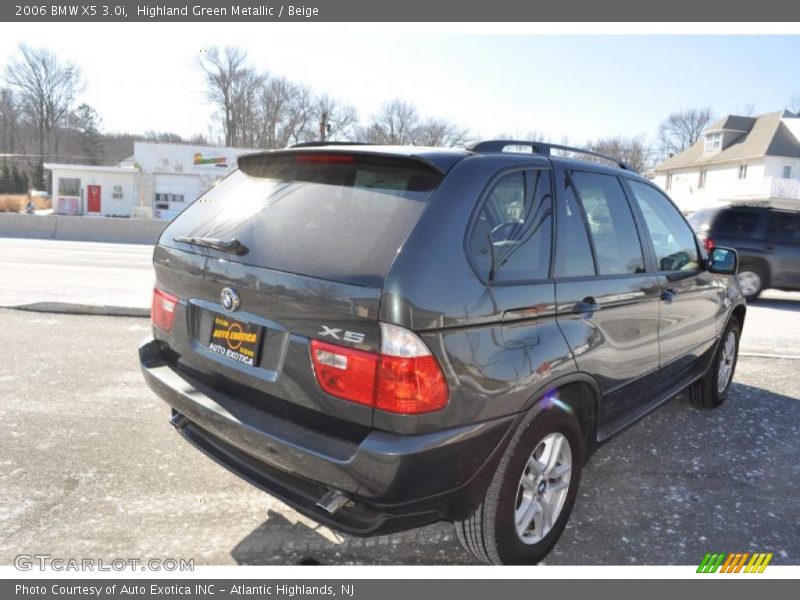Highland Green Metallic / Beige 2006 BMW X5 3.0i